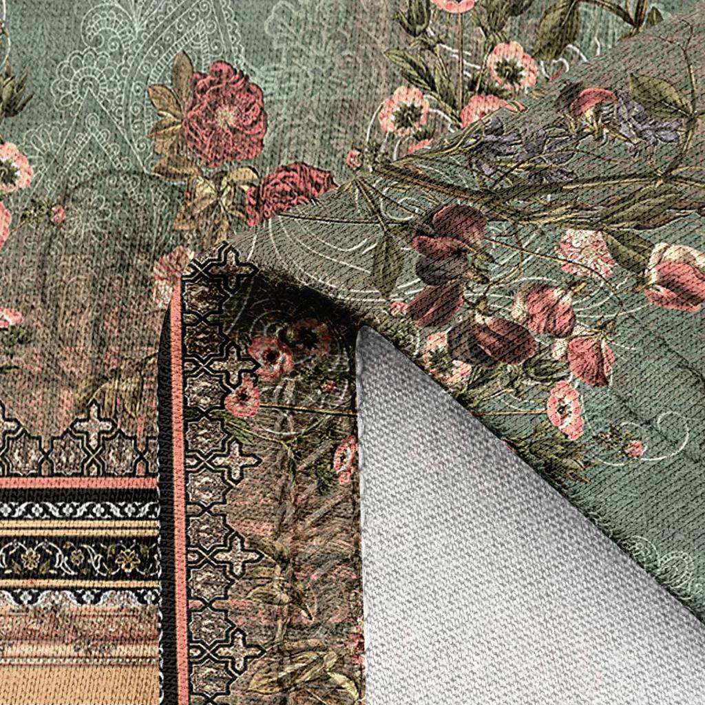 Women's Summer Casual Fashion Printed Short Sleeve Round Neck Pocket Dress