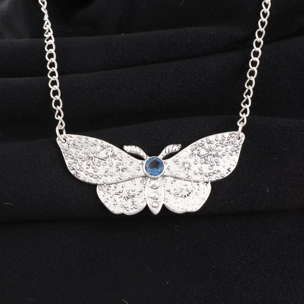 London Blue Topaz Gemstone 925 Sterling Silver Jewelry Pendant 0.7" Gift For Her CP-35-5