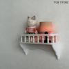 1Pcs Wall Mounted Storage Rack Scene Decoration 1: 12 Dollhouse Simulation Micro Model Miniature Building Model Accessories