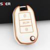 New Tpu Car Key Case Cover For Peugeot 208 308 408 508 2008 3008 4008 5008 For Citroen C3 C4 Cactus C6 C8 Protected Shell Fob