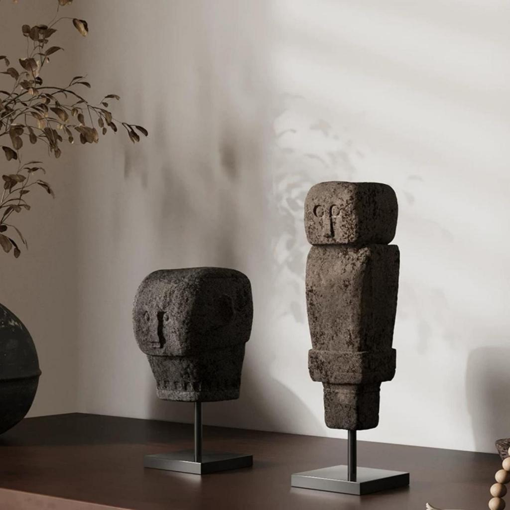 Abstract Human Figurine Minimalist Sculpture Contemporary for Bookshelf