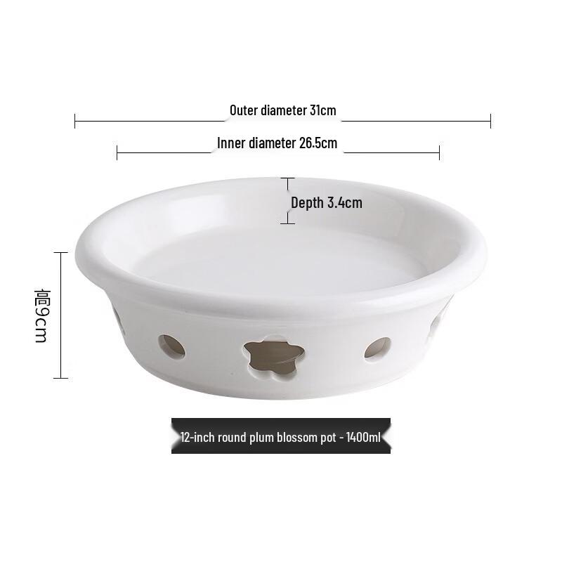 Ceramic Food Warming Serving Plate