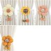 Drape Tieback Holders Curtain Tiebacks Flower Curtain Buckles Rope Decorative Curtain Holdbacks for Office Home Decors