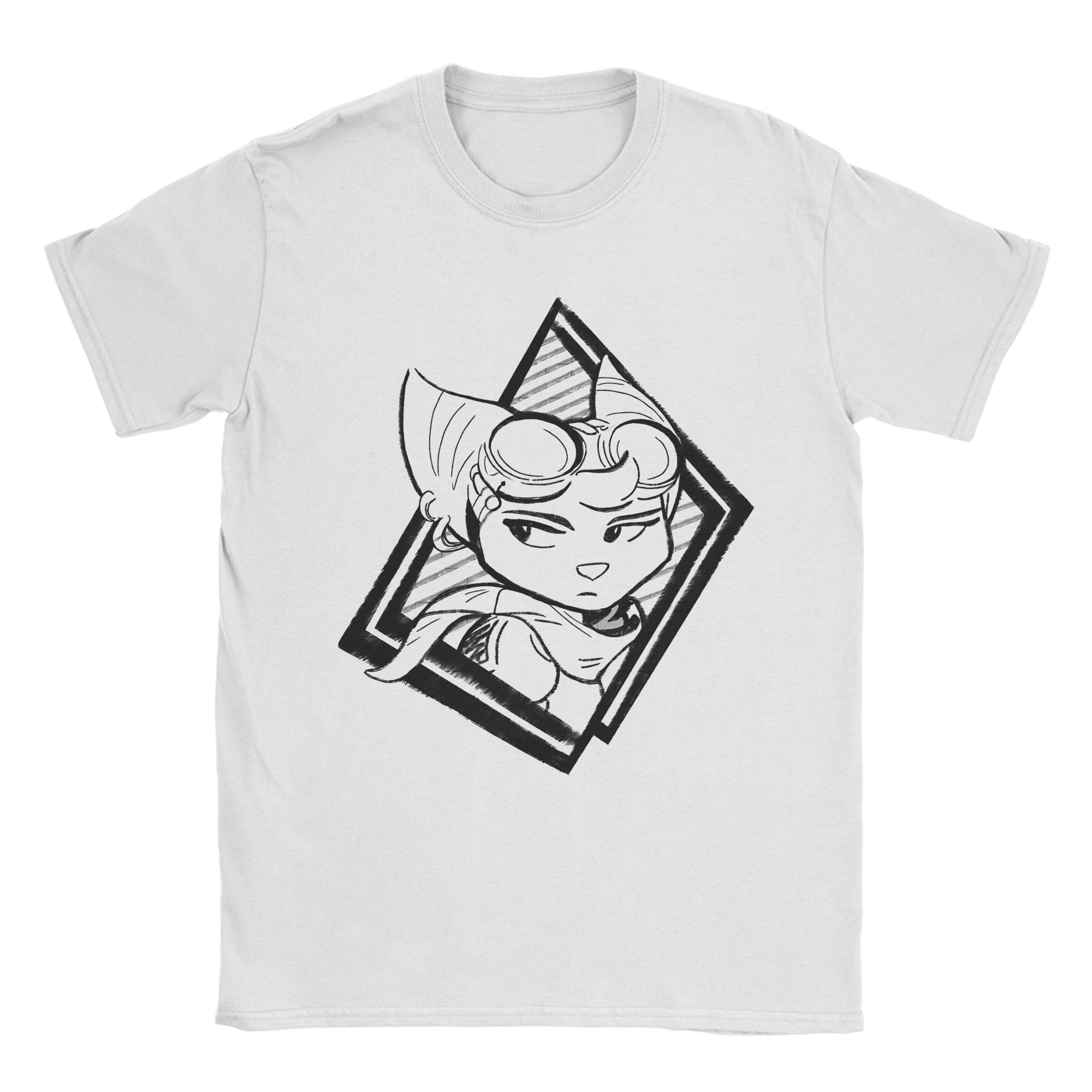 Mens Womens Ratchet and Clank Shirt Pure Cotton Graphic Printed Tee Shirts  Clothing Outfits S разноцветный