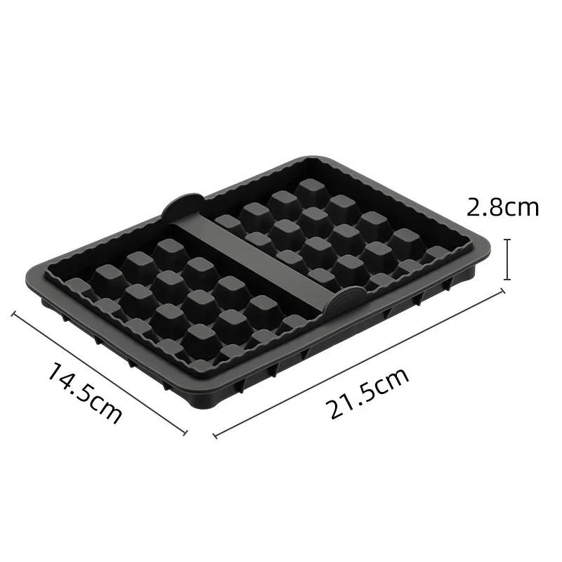 1/2Pcs Air Fryer Waffle Baking Mold Reusable Silicone Waffle Mould Silicone Air Fryer Liner Mold For Dual Basket
