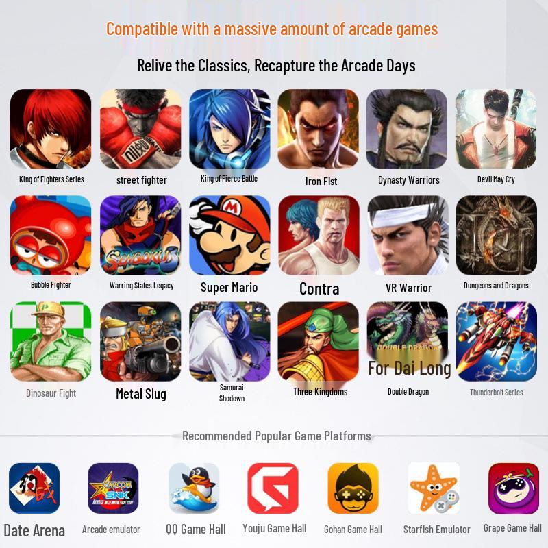 Laishida 0082 Zwei-Spieler Arcade Joystick: King of Fighters & Street Fighter PS4 Fighting Game Maschine