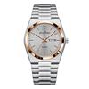 Men's Quartz Watch with Stainless Steel Band and Calendar