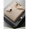 Felpa Cardigan con Zip Spessa da Uomo Maglione Lavorato a Maglia in Lana Merino Casual Larga Autunno Inverno Felpa Calda Giacca a Manica Lunga