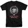 Betty Boop - Born To Ride - Adult Unisex Short Sleeve T-Shirt - Black