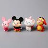Disney Kawaii Teary Eyed Crying Figure Q Version Figurine Cartoon Keychain Mickey Mary Cat Piglet Mini Ornament Bag Decor Gifts