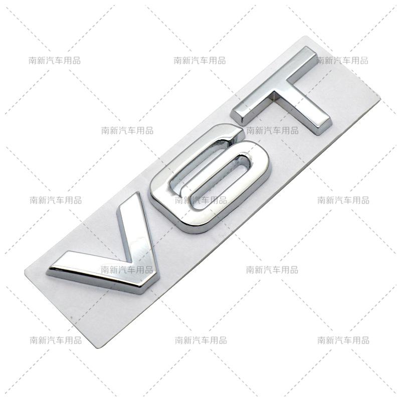 Suitable for Q2 V6T V8T Metal Emblem A4LA6LS7Q5Q3 Displacement Personalized Modification Fender Car Sticker