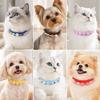 Dream Colored Bead Pet Collar PU Leather Cat Collar Adjustable Adjustable Collar  For Puppy