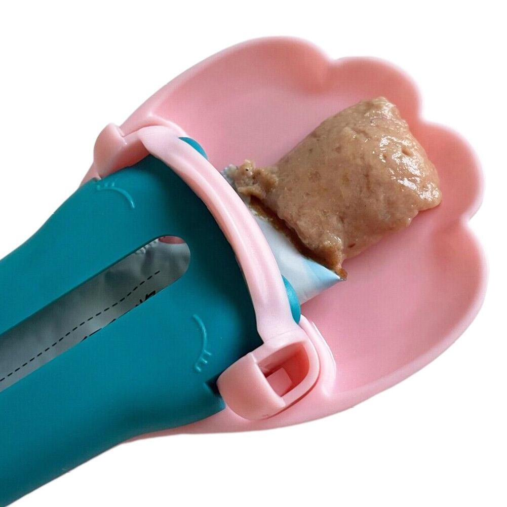 Haustier Katze Feeder Pfote Katze Streifen Löffel Squeeze Katze Streifen Squeeze Flüssigkeit Snack Löffel