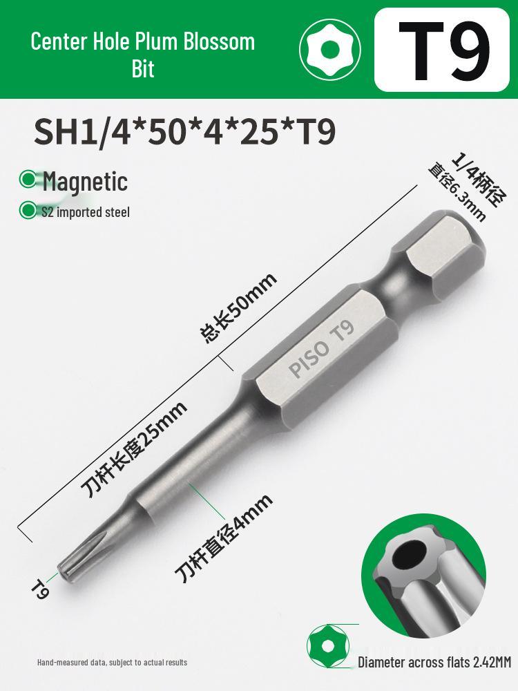 Hex Socket Air Impact Driver Bit Set: 1/4 Extended Wrench, Sizes 6T-30T, Electric Screwdriver, Strong Magnetic