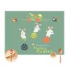 1PC Cartoon Rabbit Placemat Dining Table Decor Linen Tableware Coaster Kitchen Pads Accessories For Kids Birthday Party Easter