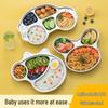 316 Stainless Steel Children's Divided Plate - Food Grade Infant Tableware for Boys & Girls