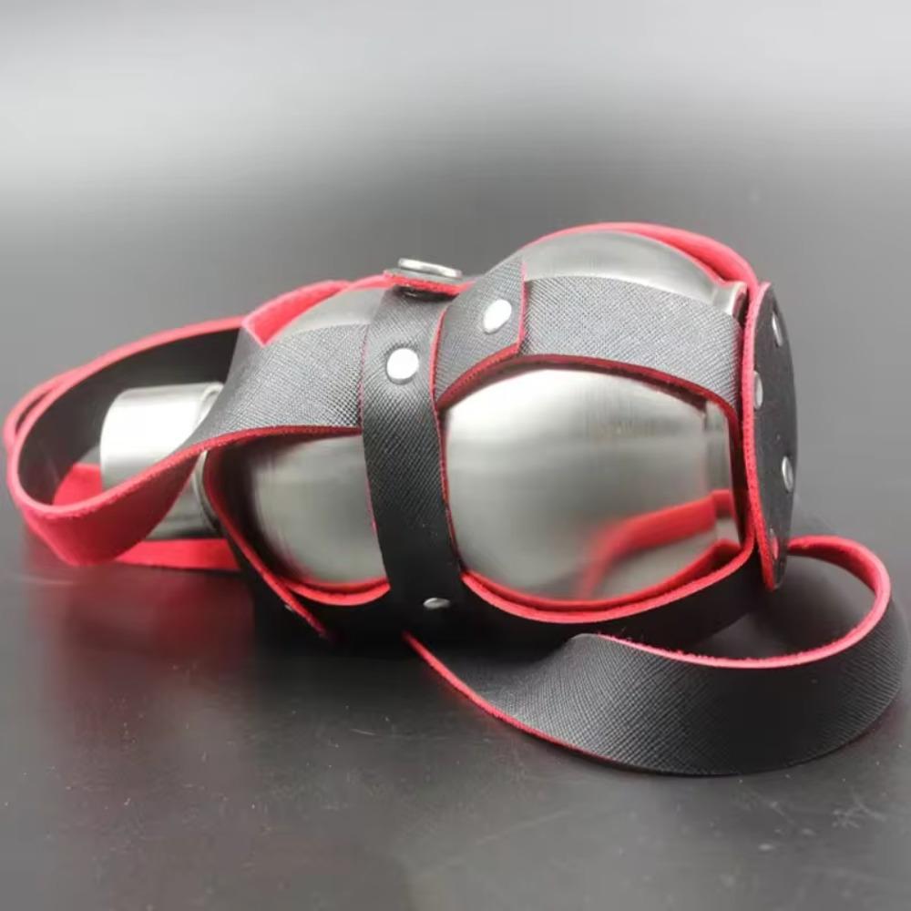 Velkokapacitní nerezová placatka ve tvaru tykve s pouzdrem na láhev, láhev na vodu, nádoba na alkohol, dárek