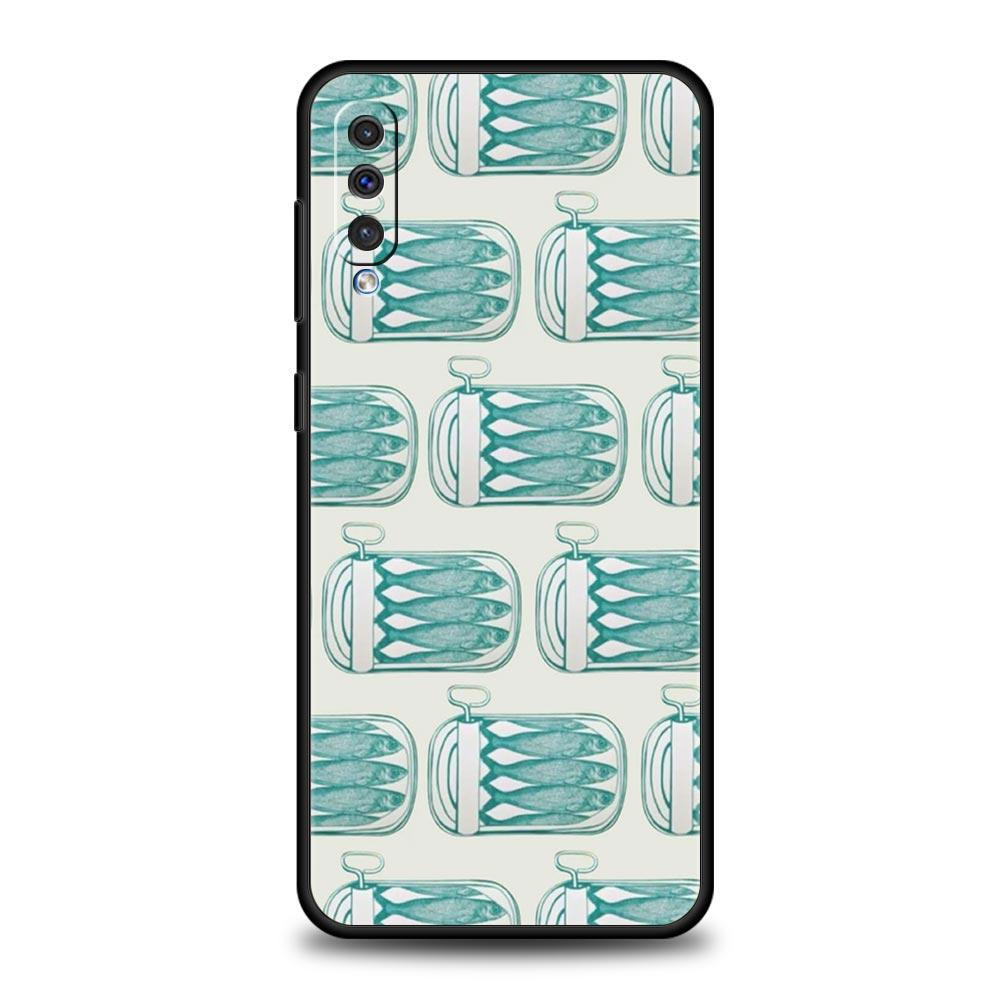 Sardines Canned Phone Case For Samsung A56 A36 A26 A24 A12 A14 A16 A50 A70 A20E A22 A30 A40 A34 A54 A42 A52 5G A04s A06 Cover