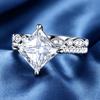 Strictly Selected New Products, Women's Diamond Rings, Simple Square Diamond Accessories, European and American Couples' Rings