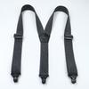 3.8cm Wide Work Suspenders with 3 Gripper Clasps Elastic Pants Braces  Business