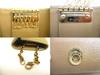Authentic BVLGARI Brown Leather Gold H/W 6 Pics Key Chain #a671  Refurbished