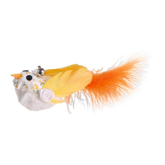 Cat Feather Toy Refill Simulation Birds Cat Lures Wand Attachment Interactive Wand Replacement Feather Toy for Indoor Cats