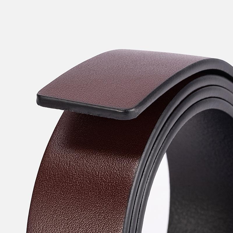 Vegetable Tanned Leather Belt Strip Belt Men's Head Layer Cowhide Headless Belt Business Belt Hanging Belt