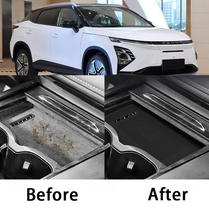 Tapis de chargement sans fil rapide Antidérapant Rangement de voiture Léger Chargeur sans fil pour téléphone Tapis pour Chery OMODA C5 EV 2025-2025
