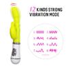 Kraftvolle Rabbit-Vibratoren Vagina Klitoris Stimulator Doppelkopf G-Punkt Massagegerät Sexspielzeug für Frauen Weiblicher Masturbator Sexshop