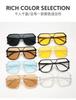 New retro large frame sunglasses men's and women's fashion UV protection sunglasses double beam pilot sunglasses