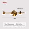 Modern LED Wall Light Multi-head Mirror Front Lamps For Bathroom Bedroom Dressing Table Home Decor Indoor Lighting Fixtures