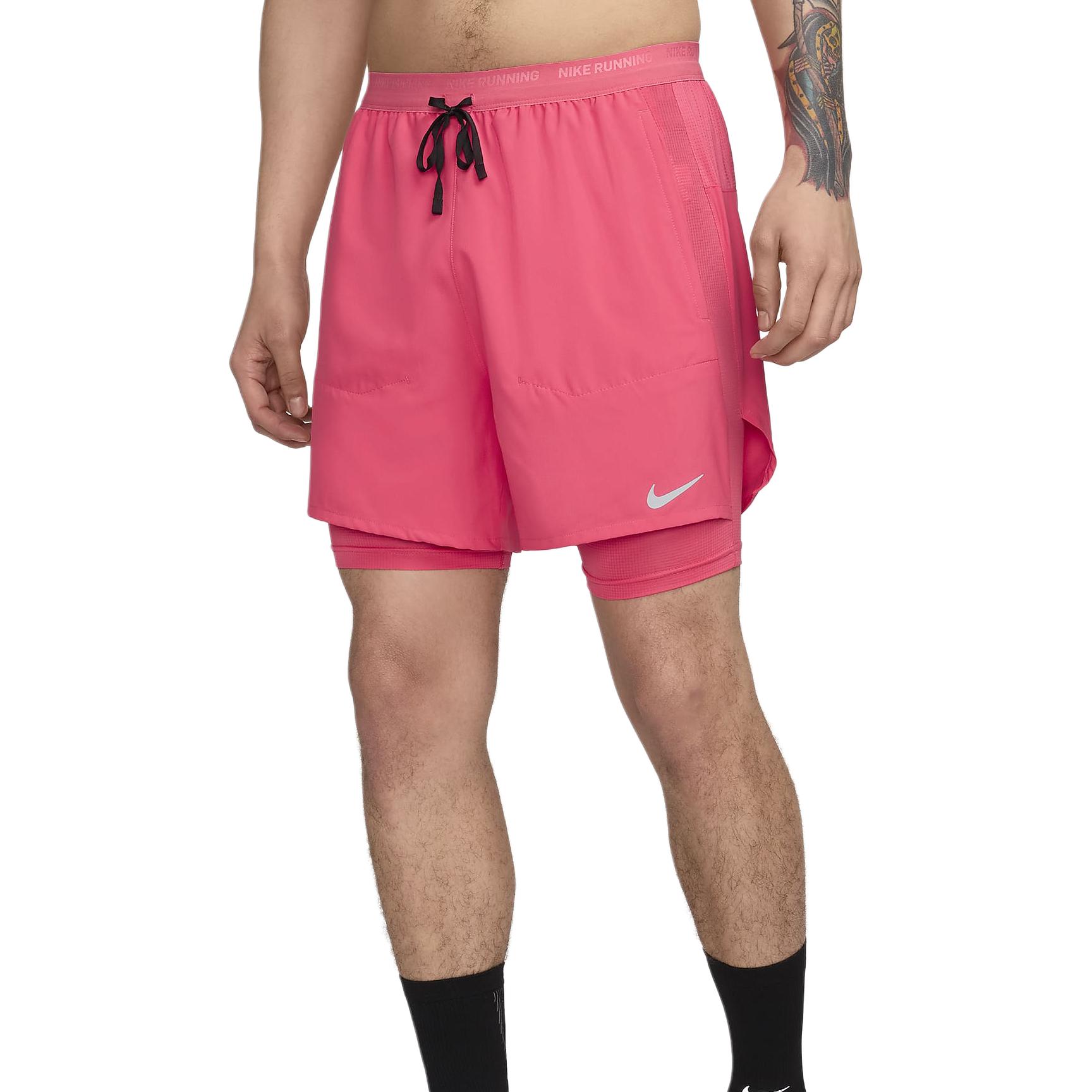 

Nike Мужские шорты для бега Dri-FIT 13 см, гибридные, фиолетово-розовые DM4757-629 S