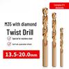Cobalt Twist Drill Bit for Stainless Steel, Straight Shank, Super Hard, Sizes 13.5-20mm