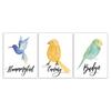 Nordic Ins Einfache Inkjet Tier Cartoon Vogel Rahmenlose Malerei Leinwand Dekorative Malerei Home Cafe Ästhetische Room Decor