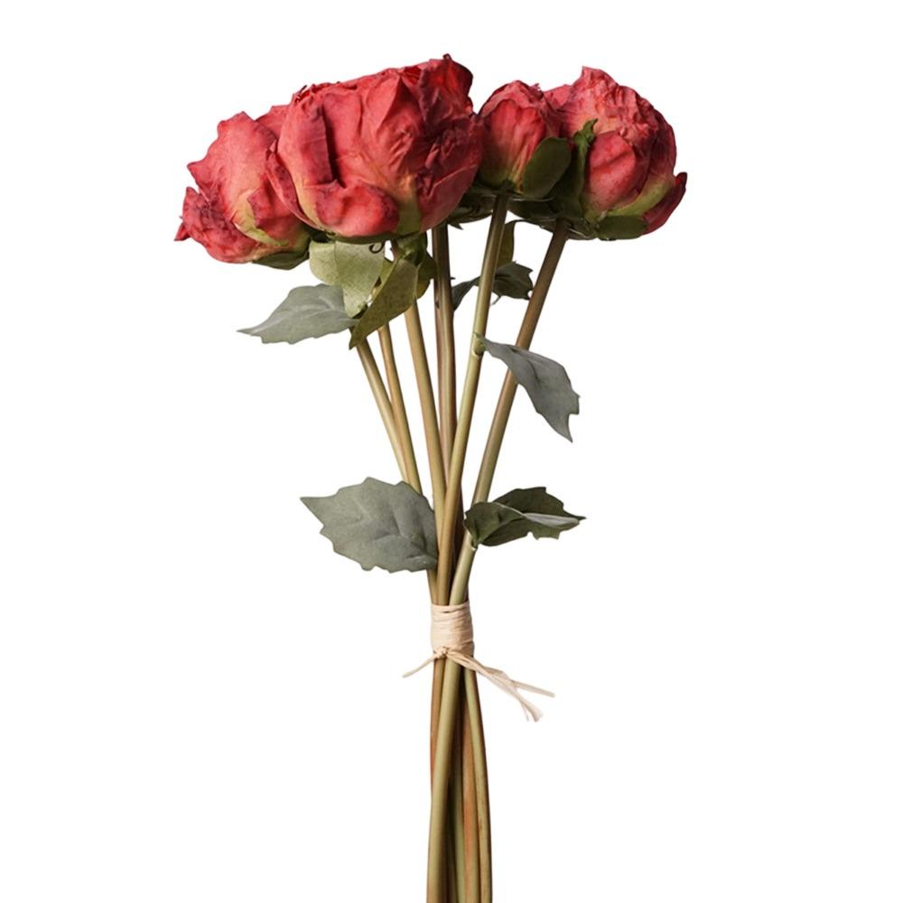4 Flower 3 Buds Peony Artificial Flower Silk Petals Faux Flower Decorative Flower Home Decoration