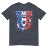 France Football Soccer Player Flag Graffiti Fathers Day Tshirt