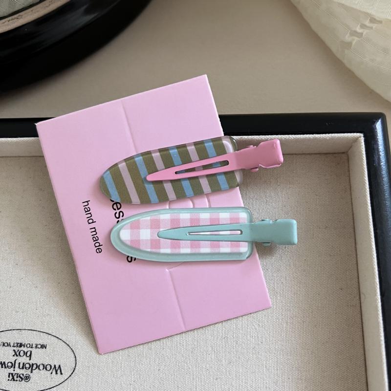 2Pcs Invisible Hair Clips Sweet Cute Bangs Side Clips Women Fashion Daily Party Casual Hair Accessories Gifts