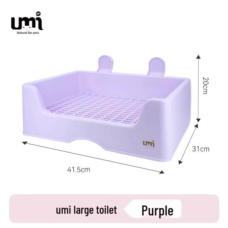 UMI Anti-Tip Rabbit & Guinea Pig Litter Box – Medium to Large, Anti-Spray Design