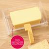 Plastic Butter Dividing Storage Box Sealed Butter Splitting Box Butter Tray  Refrigerator