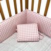 Baby Crib Bumper Pad Soft Safety Rail Guard Toddler Bed Anti-Collision Padding Set 4pcs