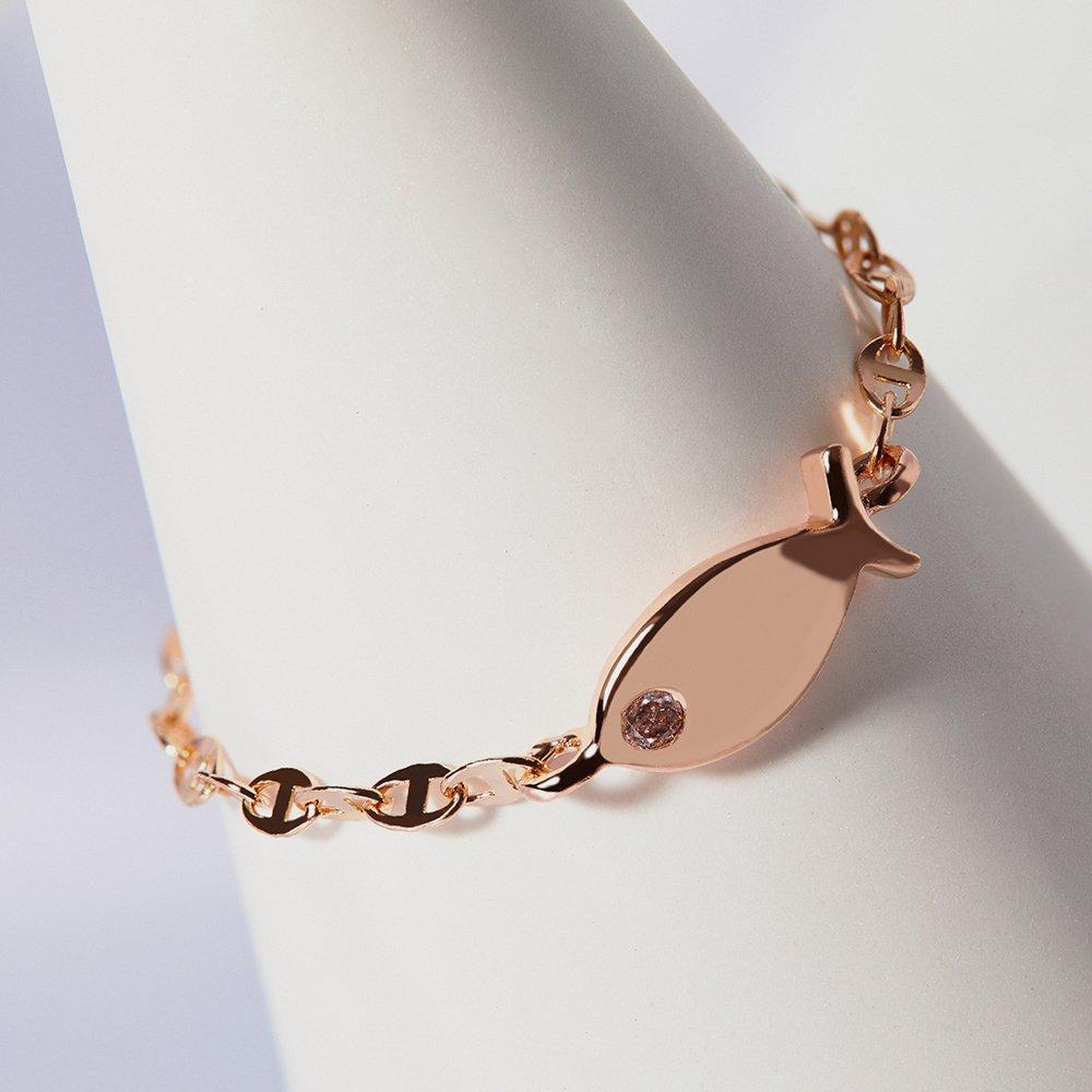 14K 18K Lapine Fish Chain Gold Ring