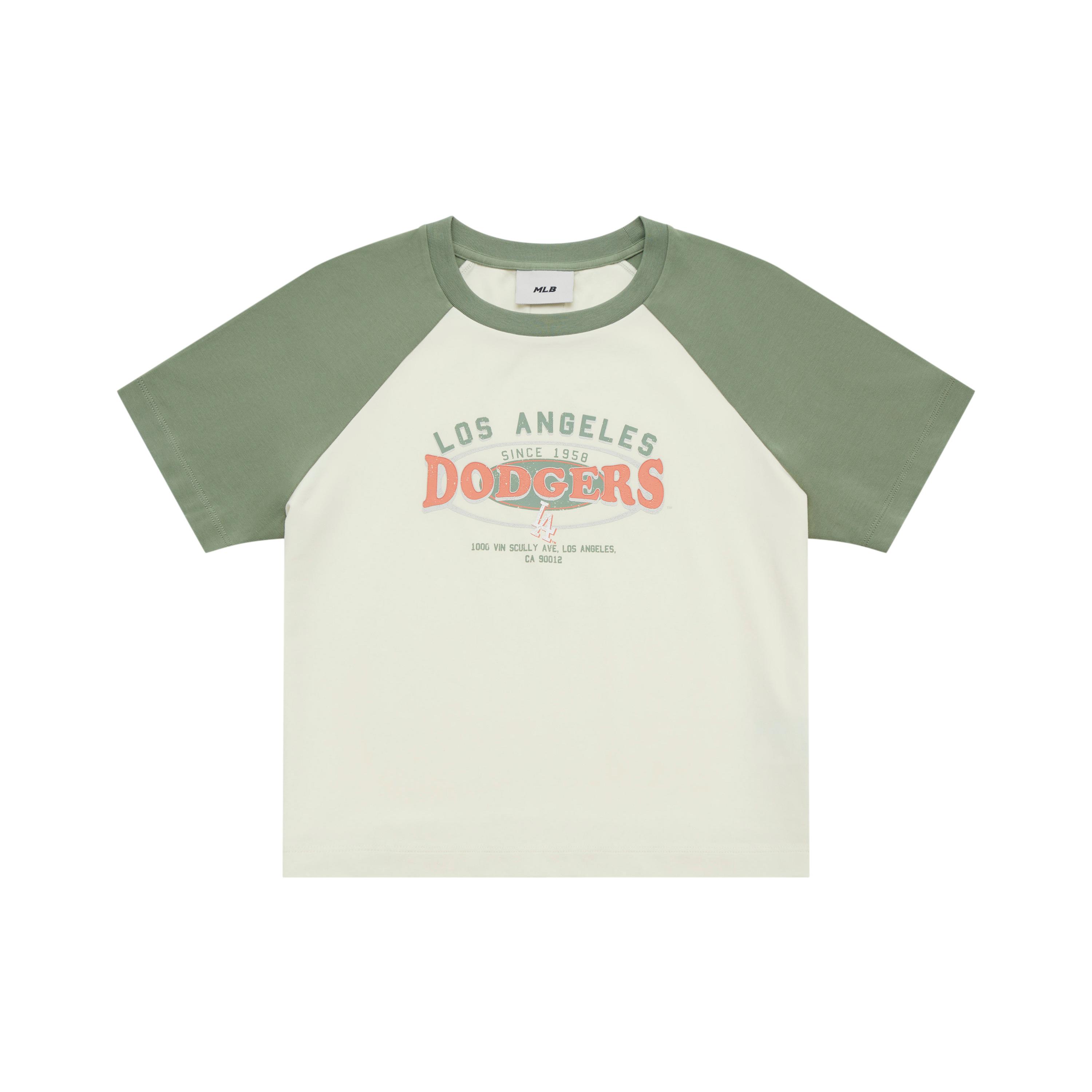 

New MLB Preppy Style Collection Los Angeles Dodgers SS25 T Shirt Women s Cream 3FTSV0853-07CRS XS
