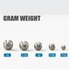 100pcs Fishing Weights Sinkers Fishing Tackle Accessories Open Mouth Design Weights Split Shot Fishing Sinkers 5 Sizes
