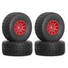 4Pcs 65mm Wheel & Tires Set with 12mm Hex for Arrma 1/14 Mojave Grom Short Course Truck Upgrade Parts