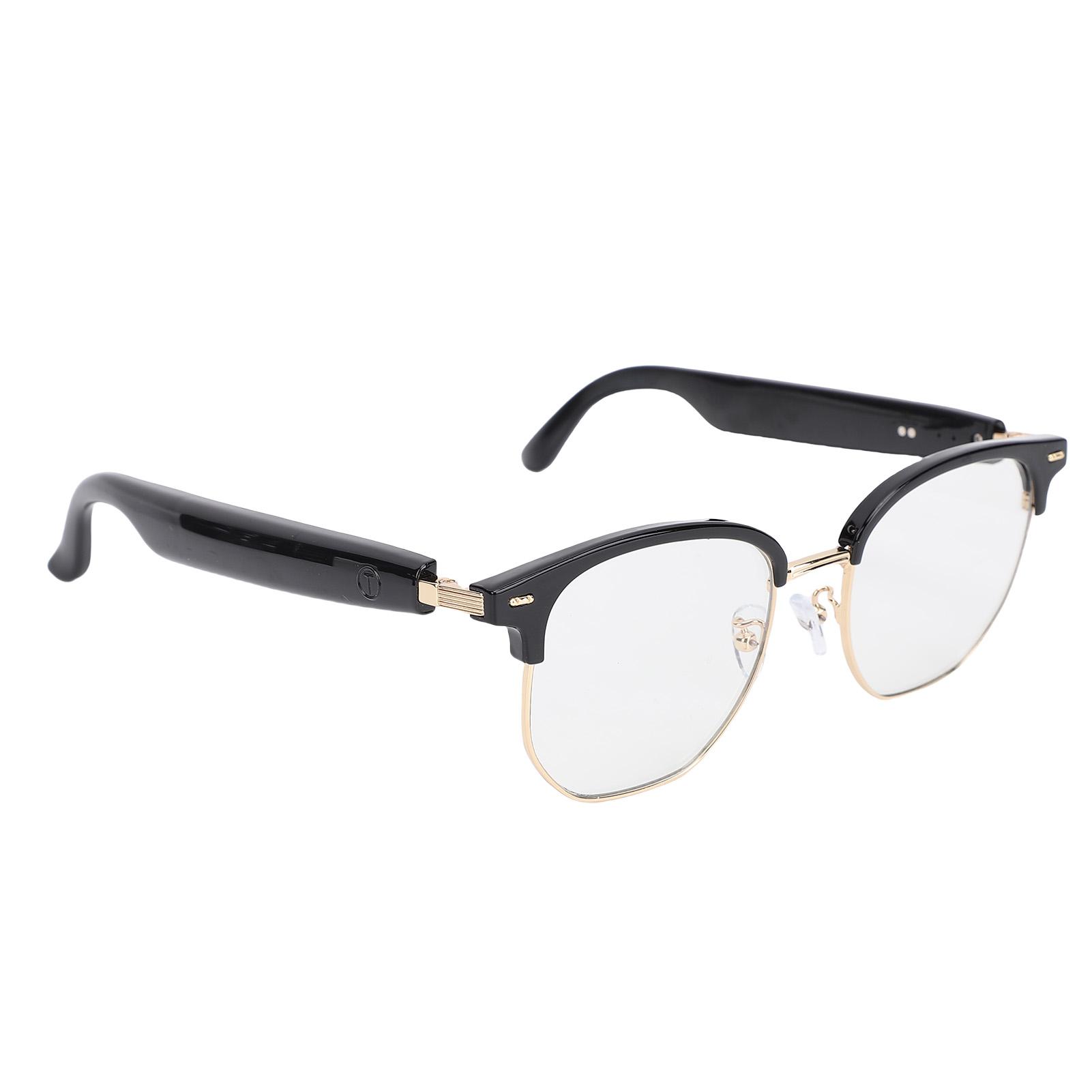 

Smart Bluetooth Glasses Women Men Prevent Blue Light with Speaker Microphone Voice Control for Music Driving Fishing