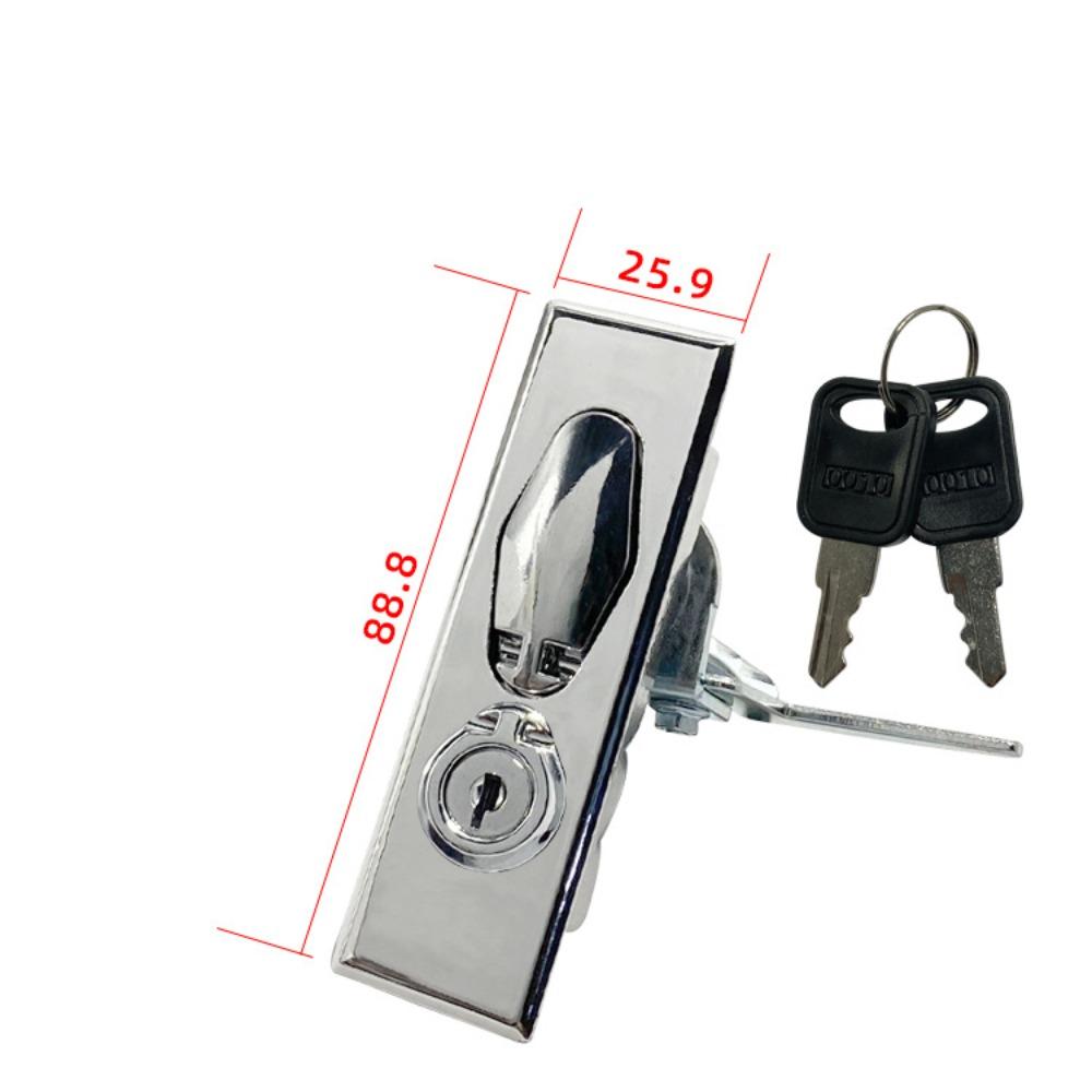 Brushed Flat Lock with Key Distribution Cabinet Door Lock Metering Lock  Distribution Box