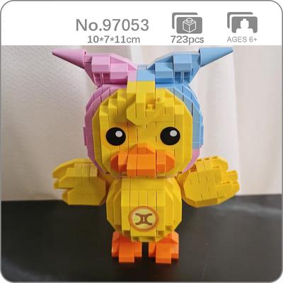 97053 Sternzeichen Zwillinge Ente Tier Sternbild Haustier Puppe 3D Modell Mini Diamant Blöcke Ziegel Gebäude Spielzeug für Kinder keine Box