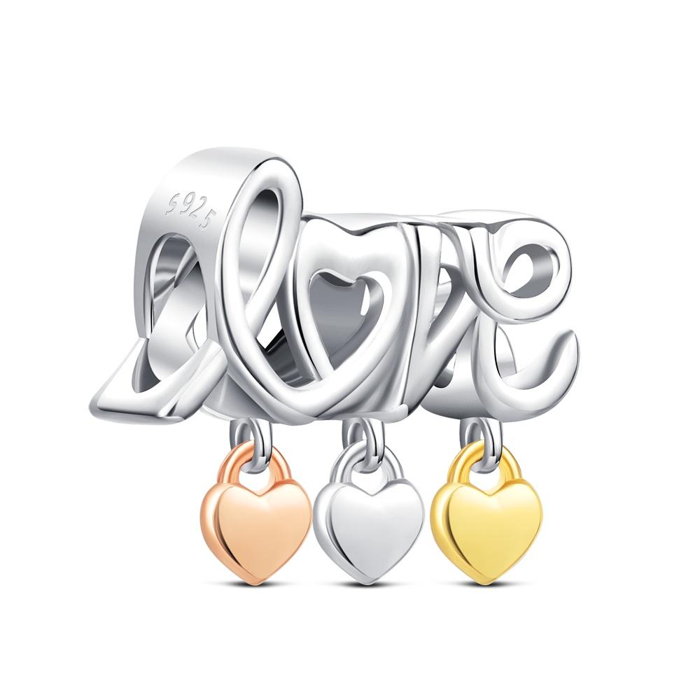 Charms for bracelet Silver 925 Bottle Car Bead Classic Jewelry For Women Diy Pendant Love Mother's Day Gift Heart bead Fashion