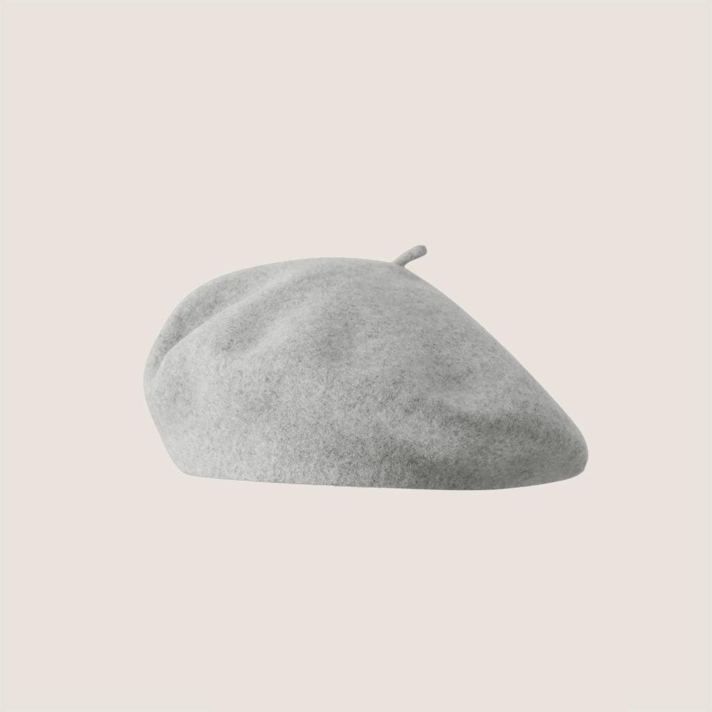 Vintage Wool French Beret for Women Solid Fashion Simple Casual Beret Solid Classic Breathable Soft Comfortable Hat for Fall Winter