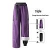 Unisex Waterproof 3-in-1 Fleece-Lined Windproof Work Pants for Autumn/Winter Outdoor Activities